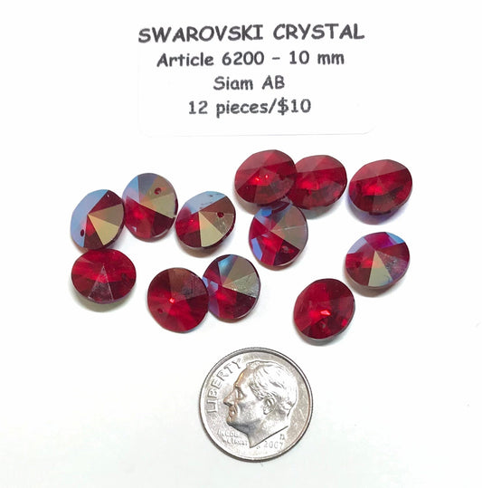 Swarovski Crystal Beads/Pendants - Article 6200 - 10mm – Siam AB