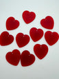 Heart Pendant 38mm Ruby Matte