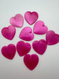 Heart Pendant 38mm Rose Pink Pearl