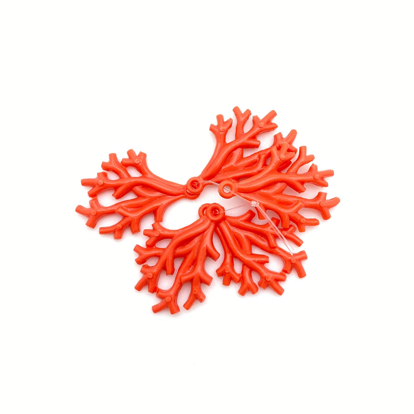 Coral Branch Drop 28mm Pink Coral