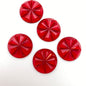 Link 22mm Flat back with two holes Ruby