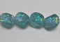 Light Blue/Green Rainbow Dichroic Glass Bead