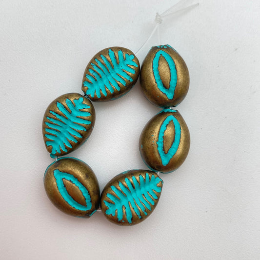 Puka Shell 15mm Patina