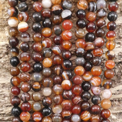 Madagascar Agate Round 6mm 8mm