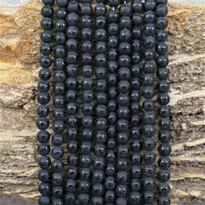 Onyx w/ Mantra Symbol Matte Round