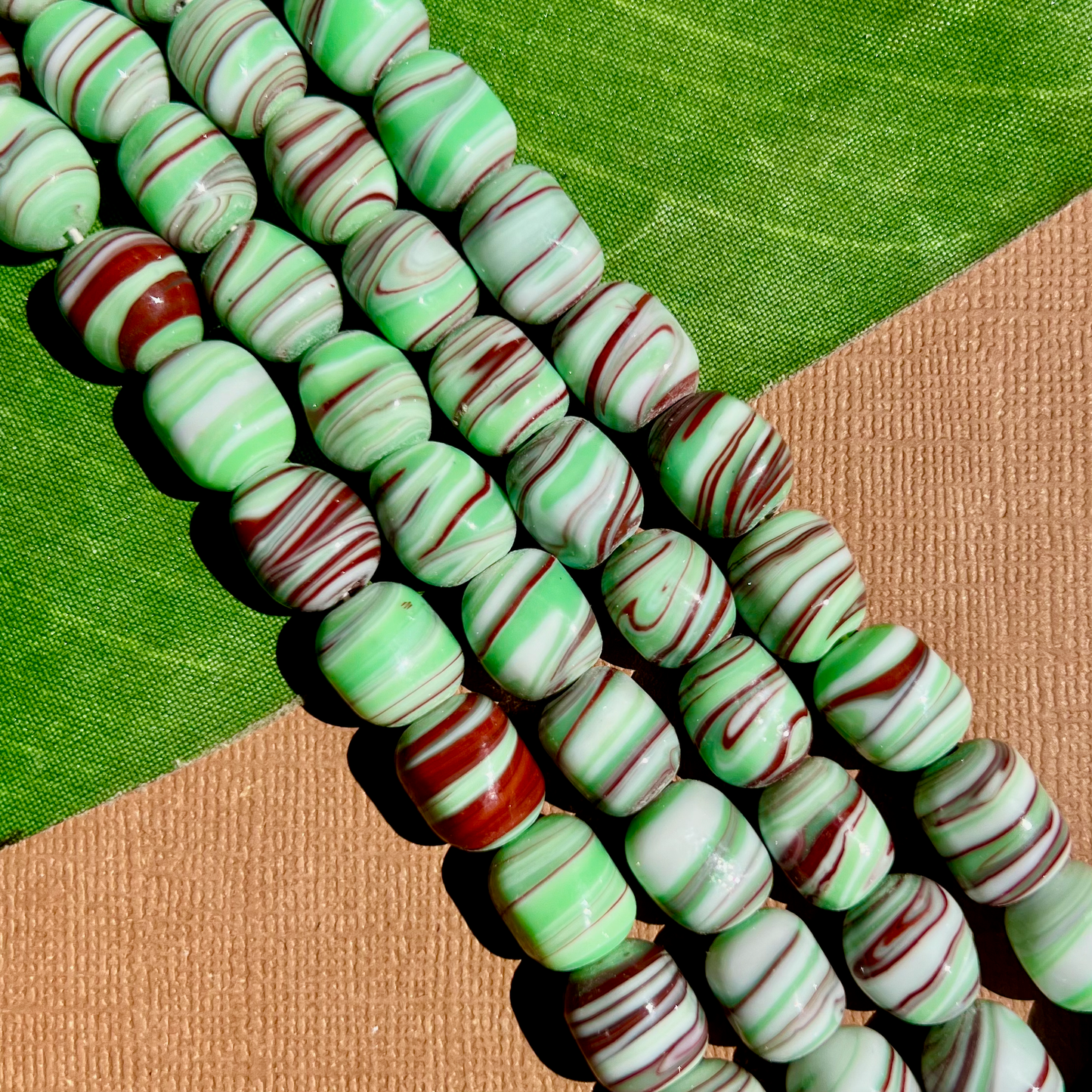 Mint Green Japanese Glass - 36 Pieces