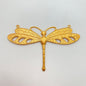 Vintage Metal Dragonfly 3.25” Gold