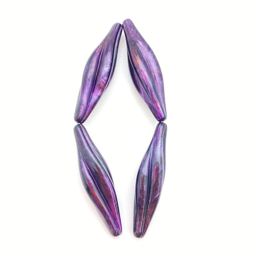 Long Twist 42mm Purple Marble