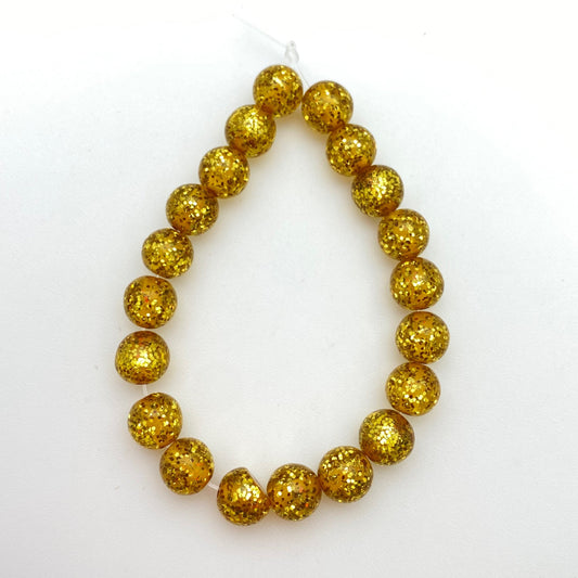 Glitter Round 8mm Lemonchillo - IT-GR-0074-E