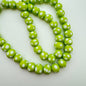 Lampwork Glass 9mm Green with Dots