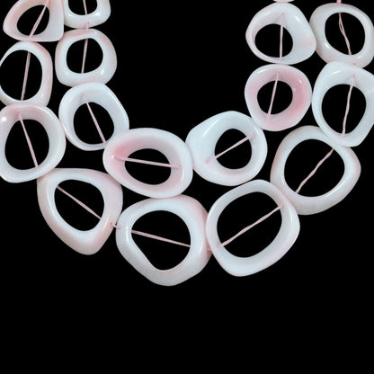 Queen Conch Shell Freeform Rings / Donut Shapes