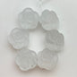 Rose Bead 16mm Clear Matte