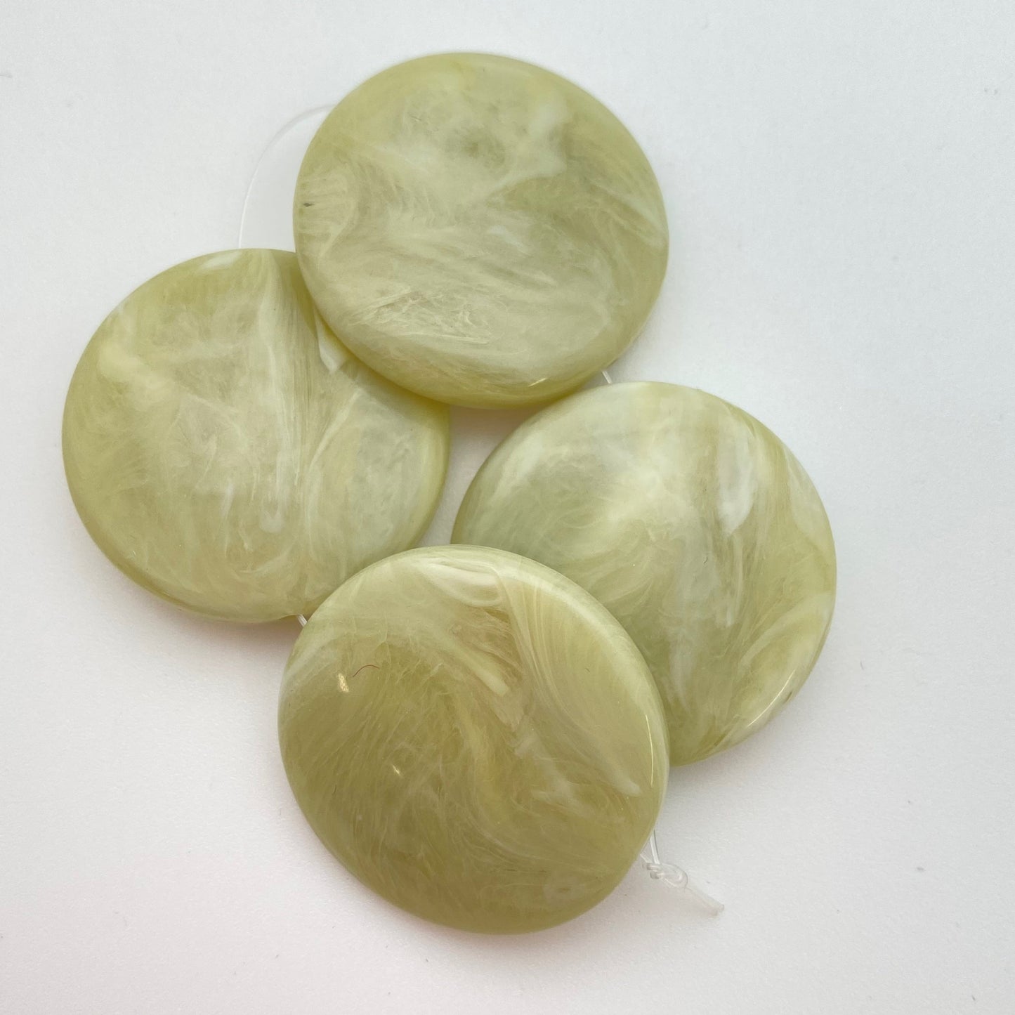 Lentil 30mm Avocado Marble