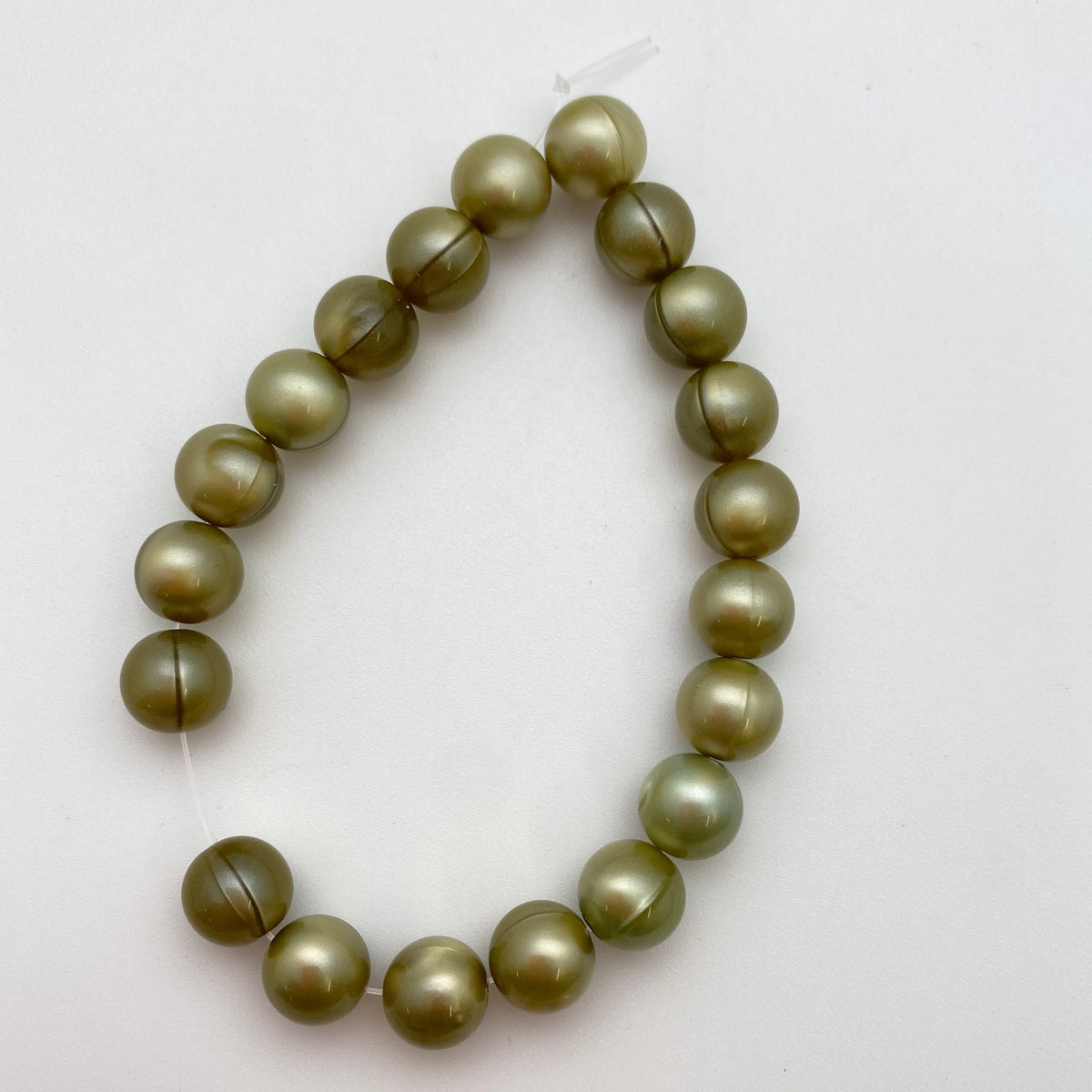 Round 10mm Olive Pearl