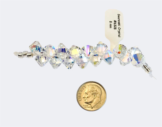 Swarovski Crystal Beads - Article 6328 - 8mm - Crystal AB