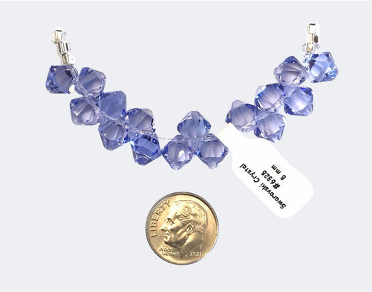 Swarovski Crystal Beads - Article 6328 - 8mm - Provence Lavender