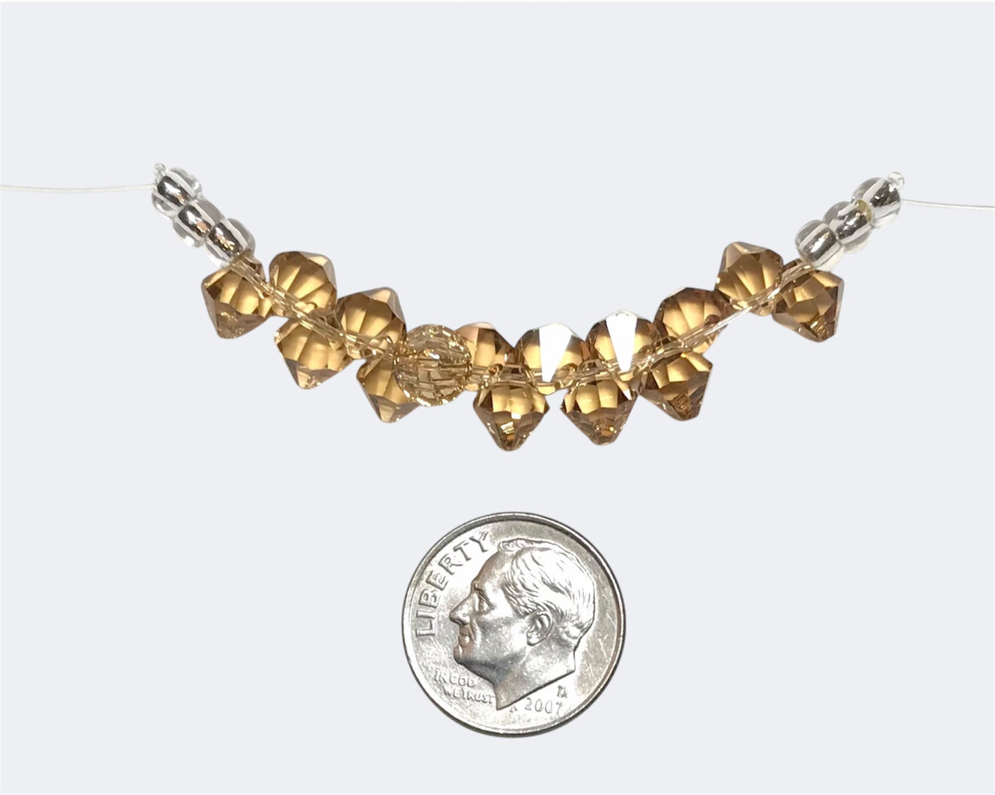 Swarovski Crystal Beads - Article 6301 - 6mm - Light Colorado Topaz