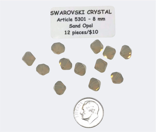 Swarovski Crystal Beads - Article 5301 - 8mm - Sand Opal