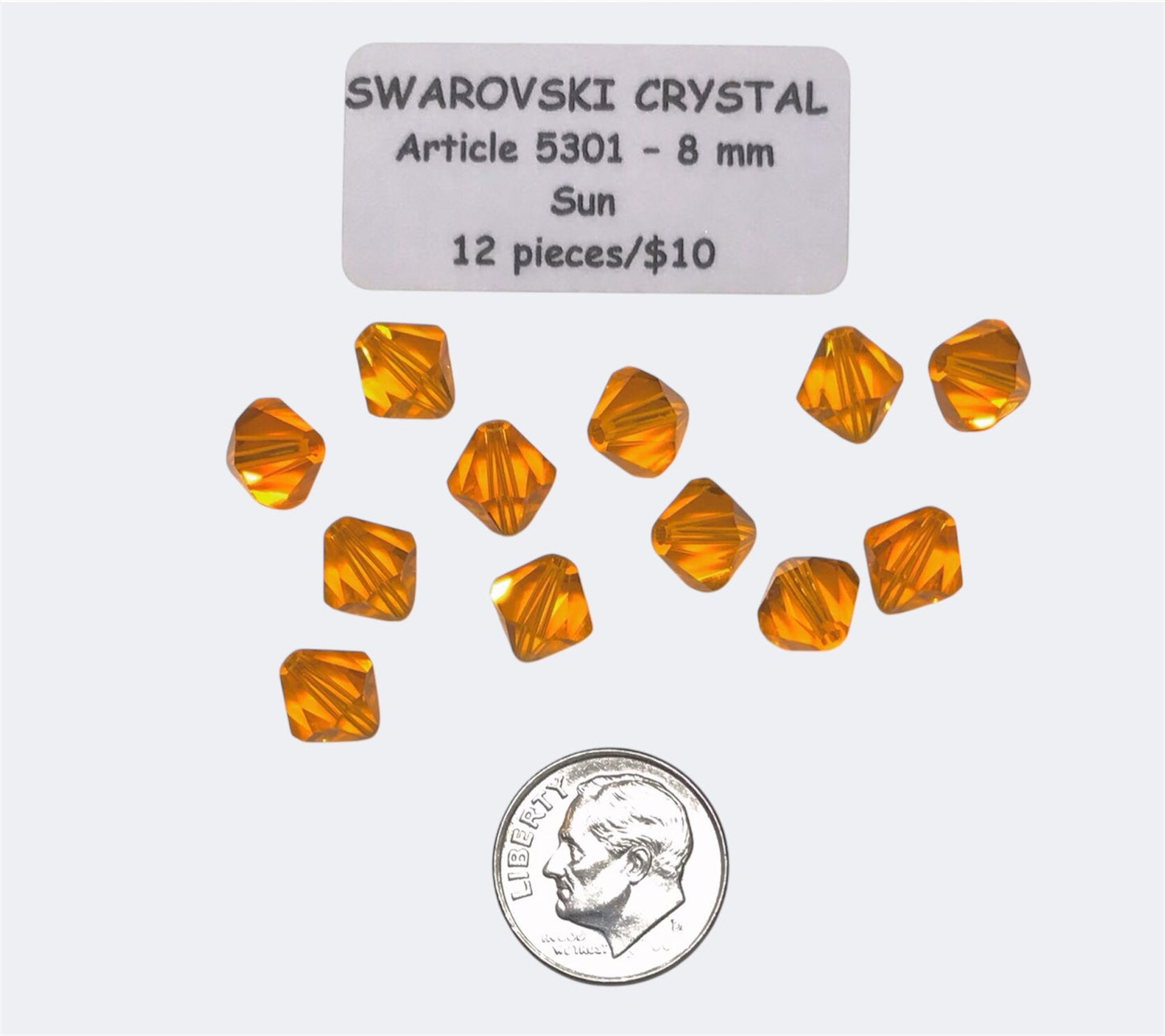 Swarovski Crystal Beads - Article 5301 - 8mm - Sun