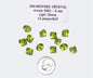 Swarovski Crystal Beads - Article 5301 - 8mm - Light Olivine