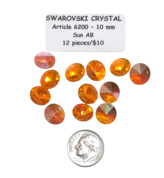 Swarovski Crystal Beads/Pendants - Article 6200 - 10mm – Sun AB