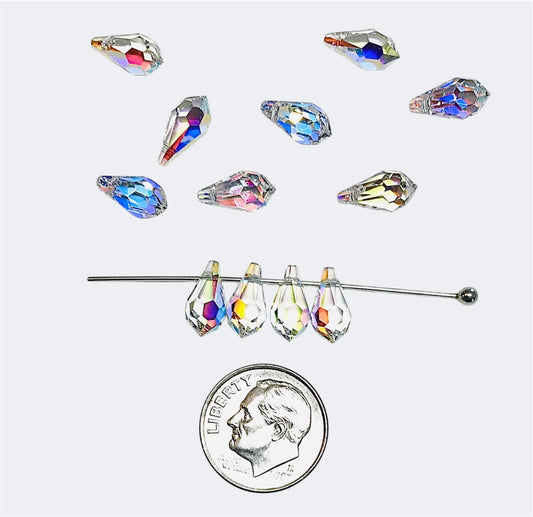 Swarovski Crystal Beads/Pendants - Article 6000 - 11x5.5mm – Crystal AB