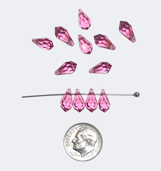 Swarovski Crystal Beads/Pendants - Article 6000 - 11x5.5mm – Rose