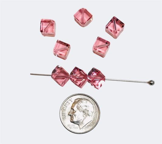 Swarovski Crystal Beads – Article 5601 – 6mm – Light Rose
