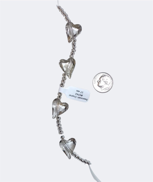 Swarovski Crystal Beads – Article 5743 – 17mm – Crystal Silver Shade