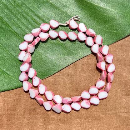 German Pink Window Beads - 50 Pieces