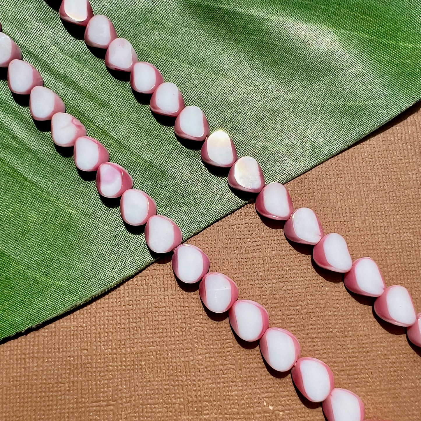 German Pink Window Beads - 50 Pieces