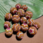 Pink Green Orange (Size 15) Beaded Beads