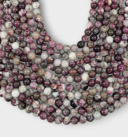 Plum Blossom Tourmaline Round