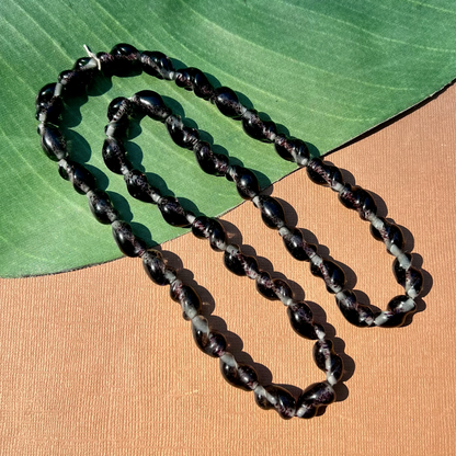 Purple Twisted Tube Beads - 40 Pieces