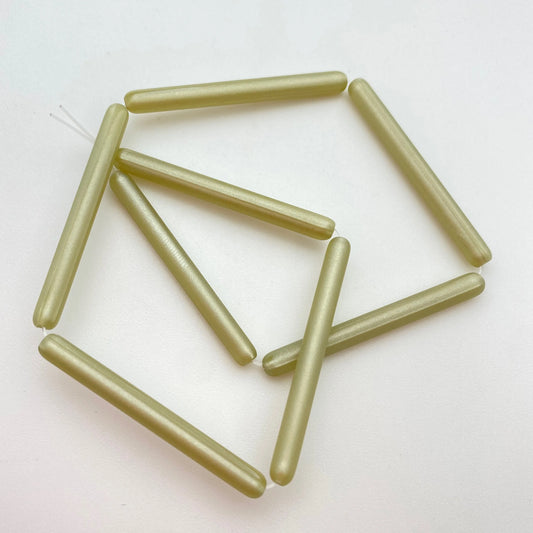 Tube 40x4mm Olive Pearl