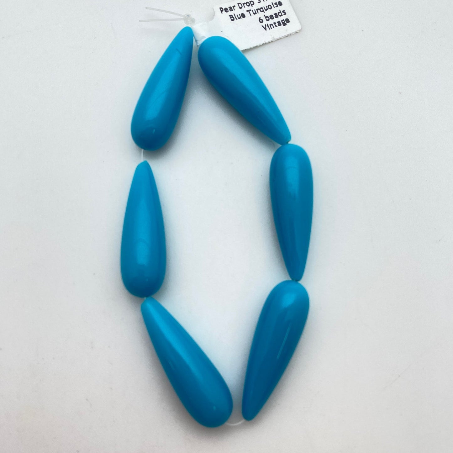 Pear Drop 31mm Blue Turquoise