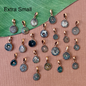 Roman Glass Round Pendants - 1 Piece