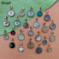 Roman Glass Round Pendants - 1 Piece
