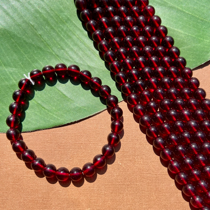 Red 10mm Round - 25 Pieces