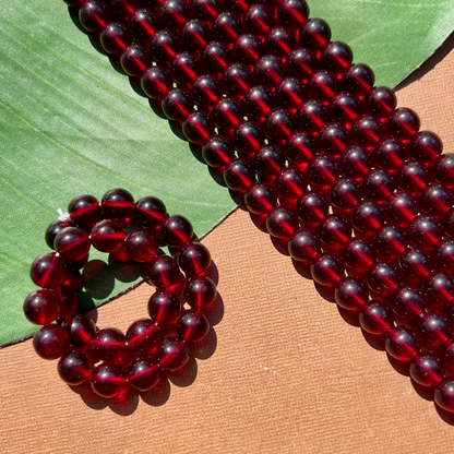 Red 10mm Round - 25 Pieces