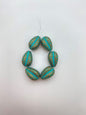 Pinched Drop Inlay 18mm Patina
