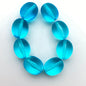 Oval 18x15mm Aqua