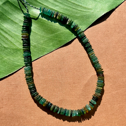 Roman Glass 8mm Saucer Bead Strands