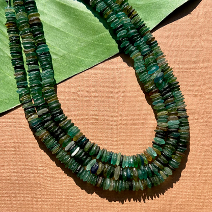 Roman Glass 8mm Saucer Bead Strands