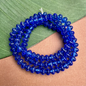 Blue Saucer Beads - 50 Pieces