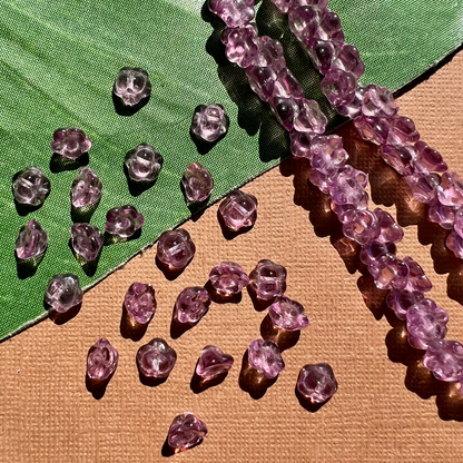 Lavender Flower Shank Buttons - 50 Pieces