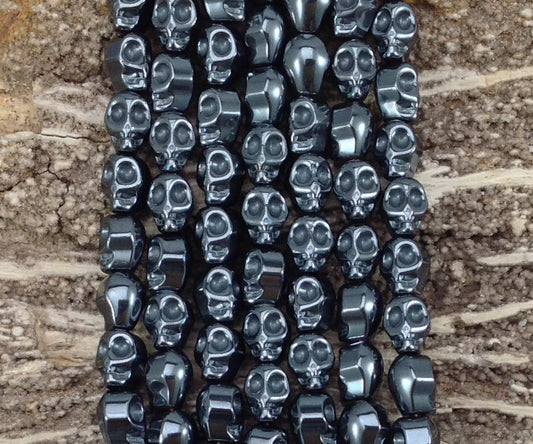 Hematite Skull Shape, 8x10mm