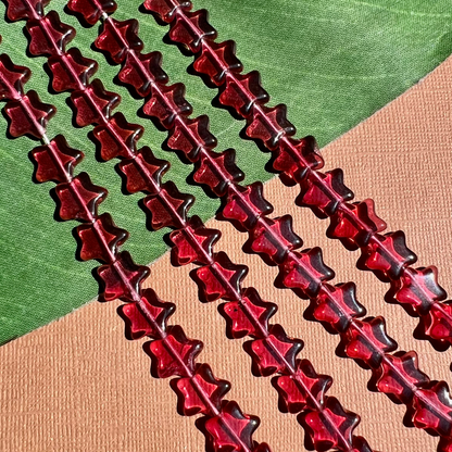 Pink Star Beads - 50 Pieces