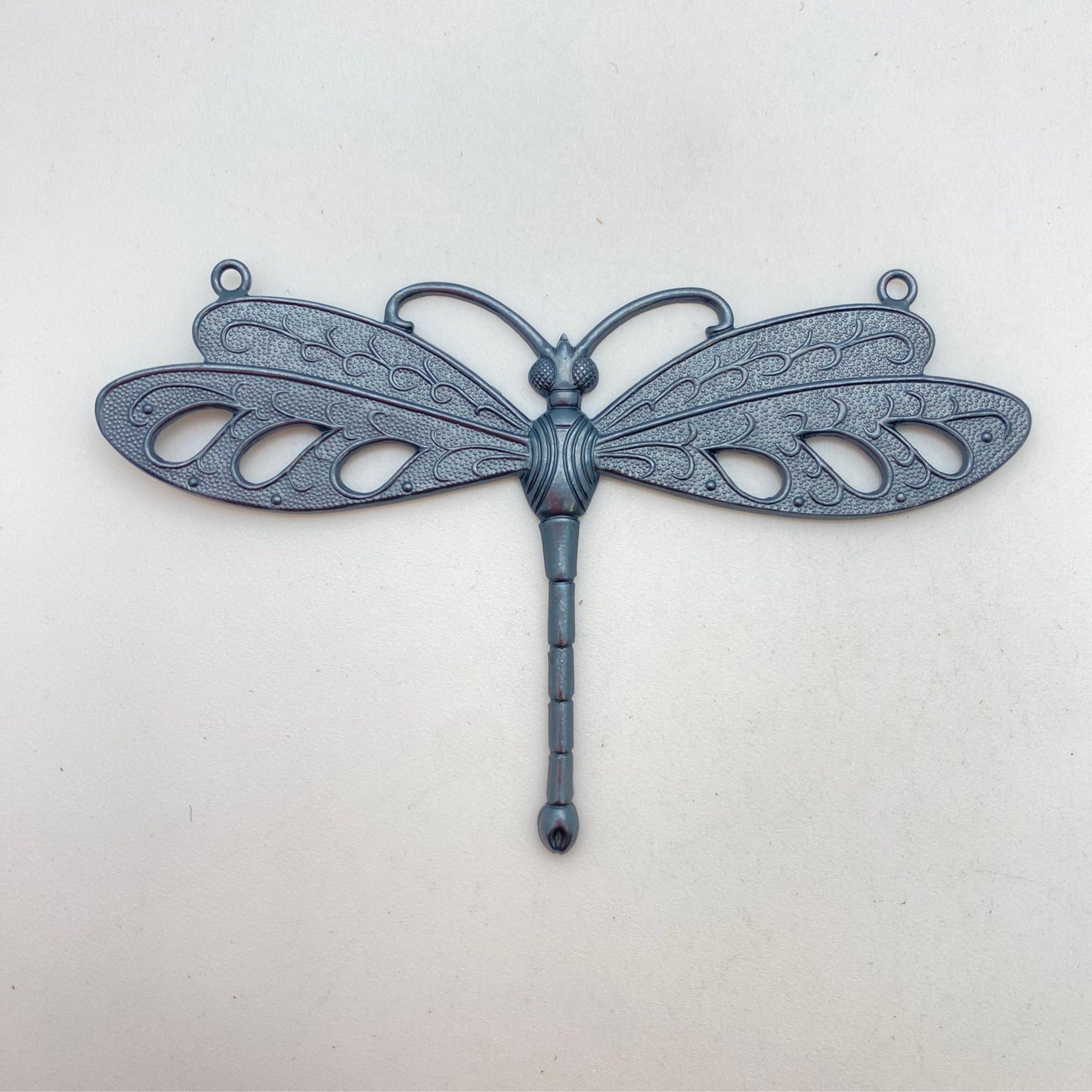Vintage Metal Dragonfly 3.25” Black