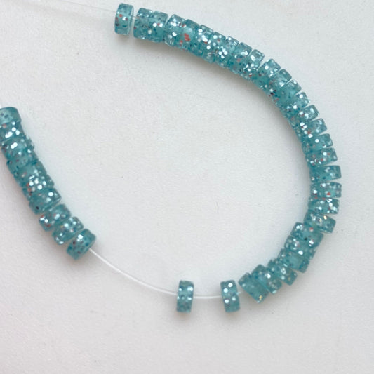 Glitter Rondelle 4mm Pioggia